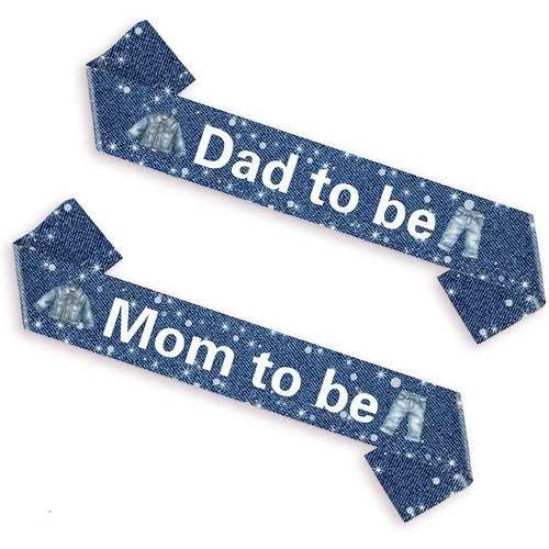 Jollyboom Blue Jean Denim Baby Shower Decorations