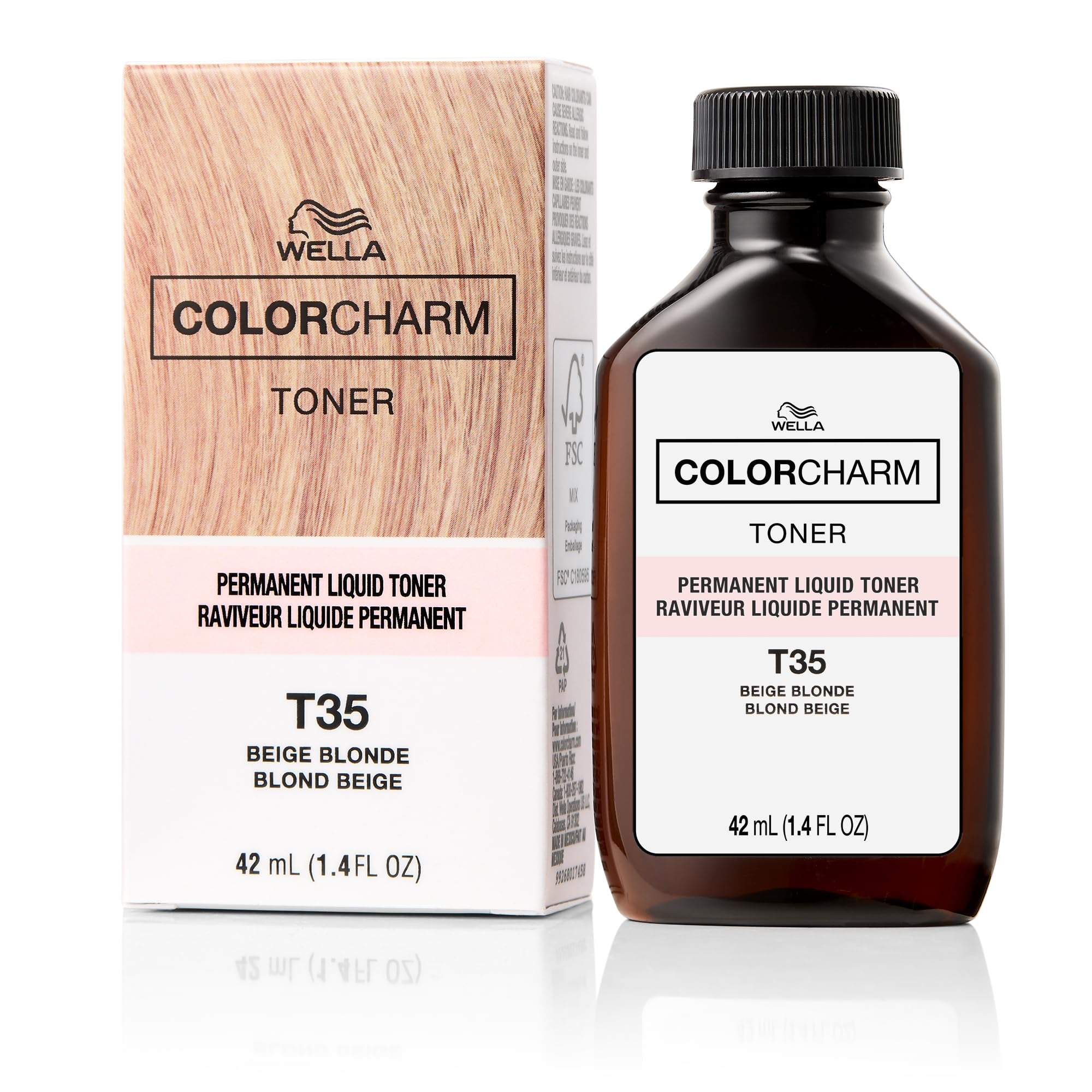 COLORCHARM Permanent Liquid Hair Toners | Neutralize Brass
