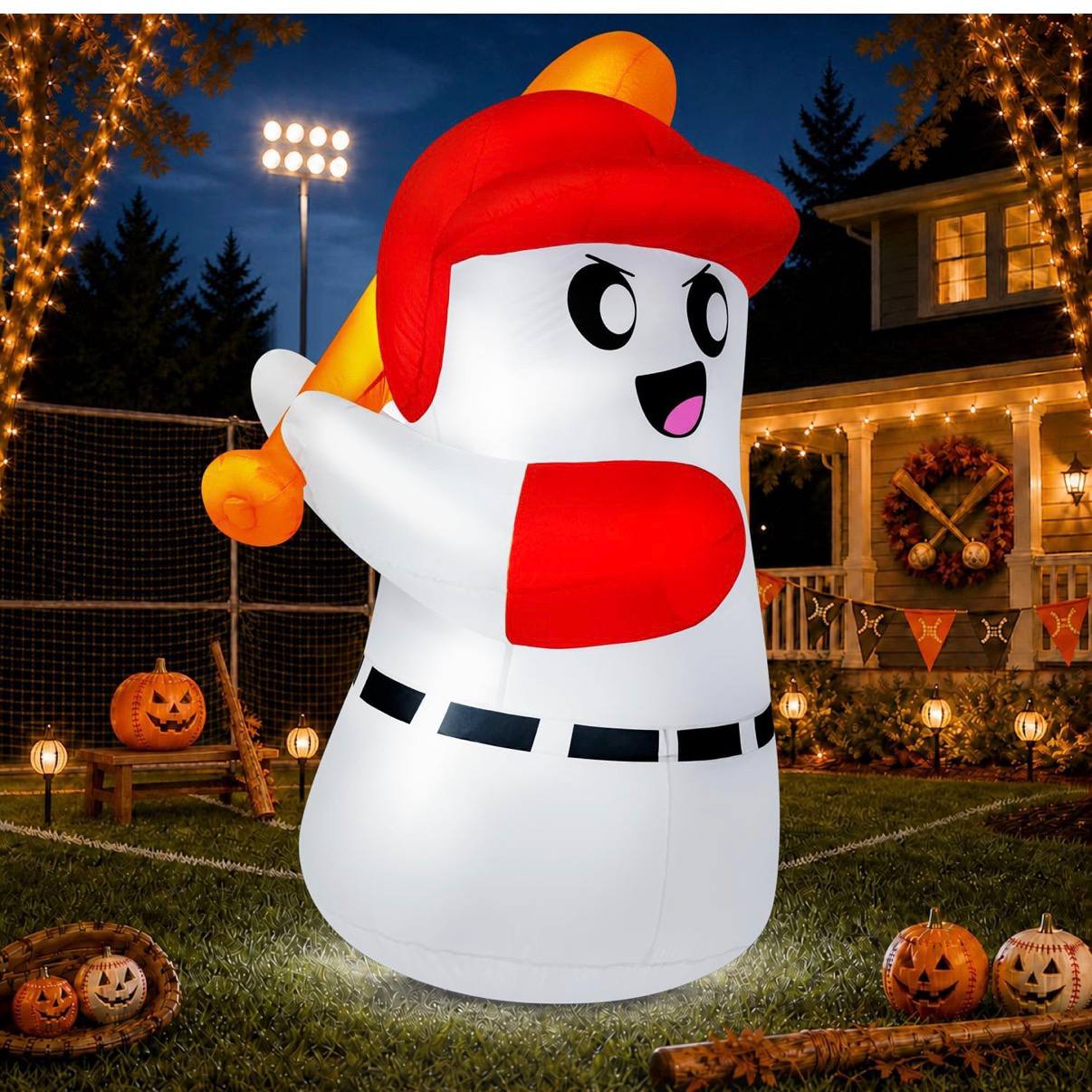 zukakii Halloween Inflatables Decoration Halloween Ghost Batter