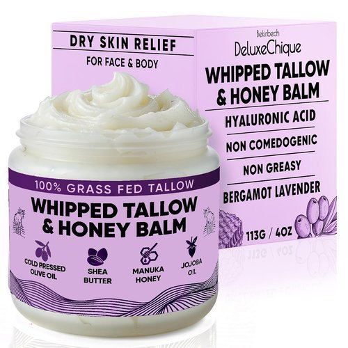 Whipped Beef Tallow Cream – Grass-Fed Tallow Moisturizer with Hyaluronic Acid