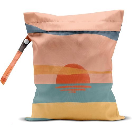 Sunset Wet Bag for Swimsuit Travel Beach Pool Baby Cloth Diapers