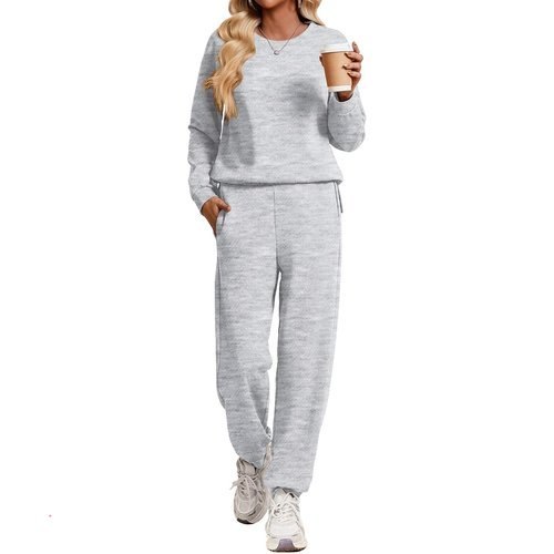 Ekouaer 2 Piece Lounge Sets for Women Matching Jogger Pants Fall