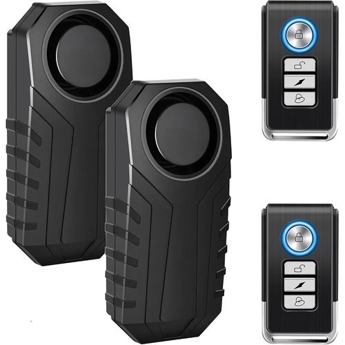 Cruxer 113dB Bike Alarm with 164FT Wireless Remote, Anti-Theft Alarm System