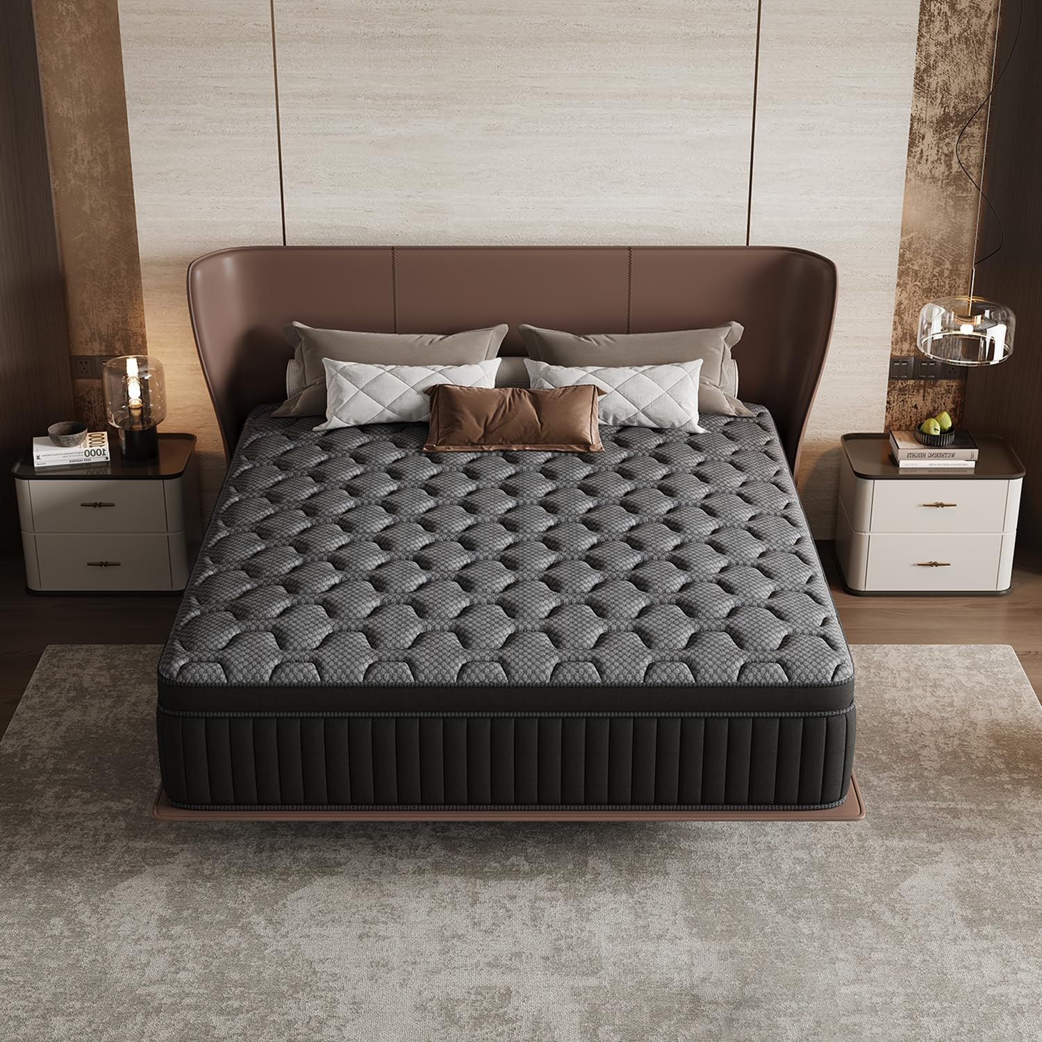 Nuvanna 12 inch Queen Size Cooling Hybrid Mattress