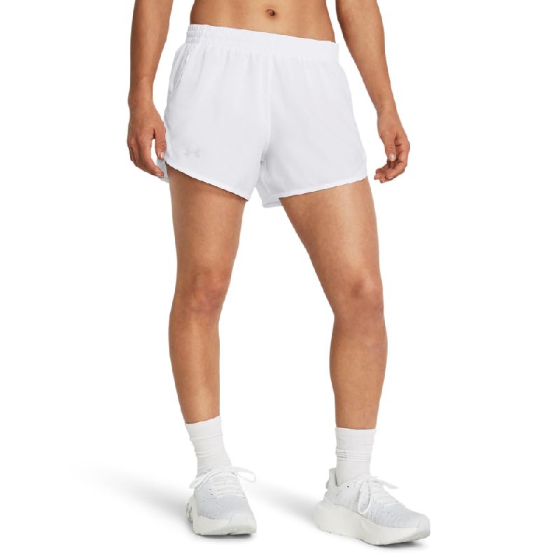 Under Armour Women's Fly By Shorts, 100 White