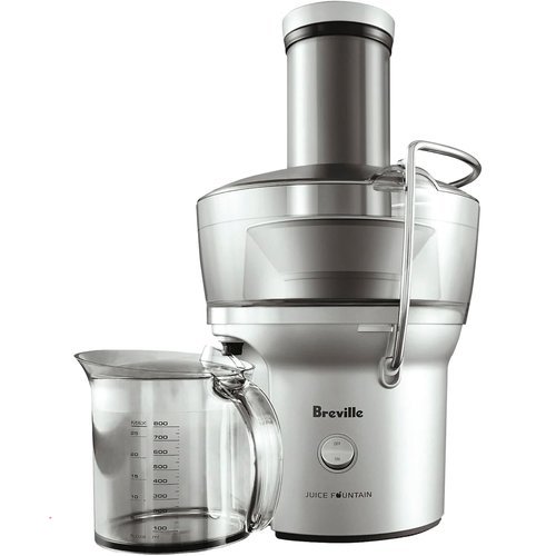 Breville BJE200XL Juice Fountain Compact Centrifugal Machine, Silver