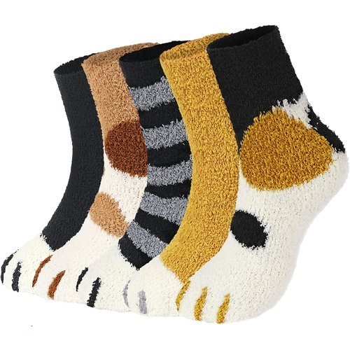 Trifabricy Fuzzy Socks for Women, Fluffy Slipper Socks