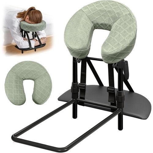 Massage Headrest for Bed– Home Face Cradle Pillow for Prone Sleeping & Neck